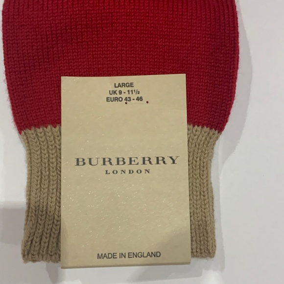 NWT Sz. L Burberry Men’s Monogrammed Wool Socks - Picture 7 of 8